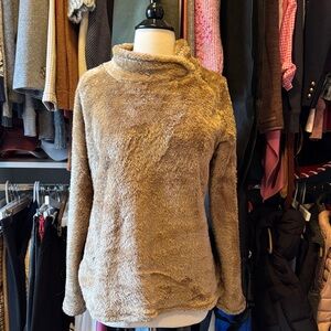 O'Neill Fuzzy Tan Cowl Neck Sweater